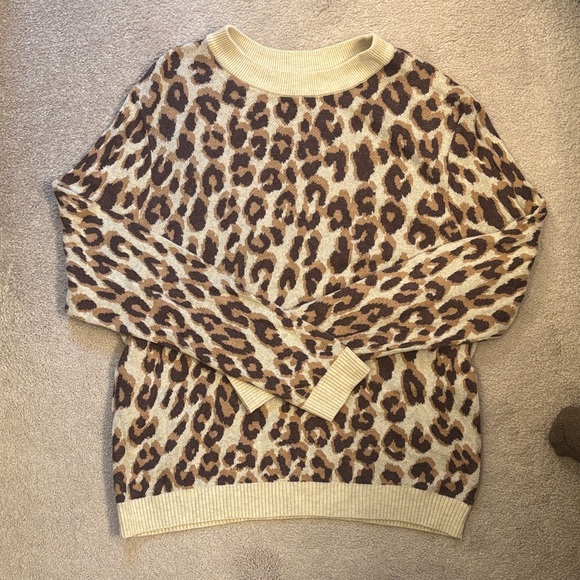 A New Day Leopard Print Knit Sweater - Picture 2 of 4